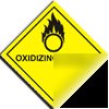 Oxidising agent sign-adh.vinyl-230X230MM(ha-009-ag)