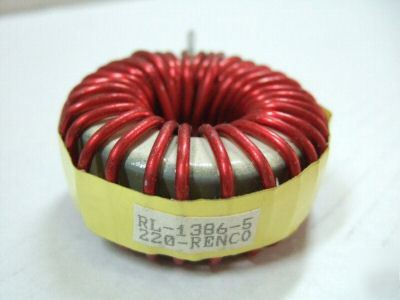 Renco rl-1386 series rl-1386-5-220 swingductor toroid