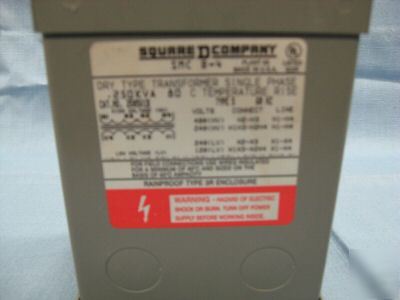 Square d transformer 250SV1B 1H722