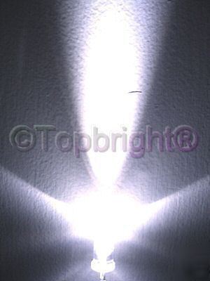 500X ultrabright white led 5MM 20,000MCD free r&s/h