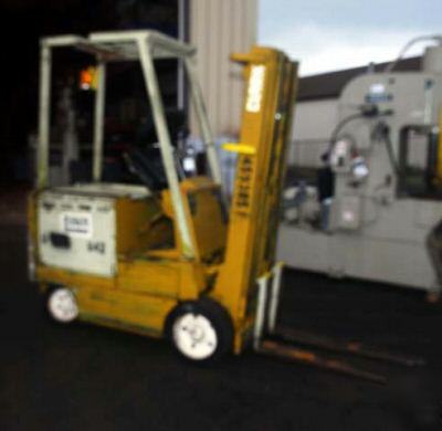 Clark electric sit down forklift model ec 500-50F. 