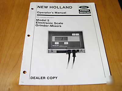 New holland model 5 scale operator's manual 353 355 358
