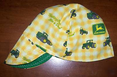 Ylw john deere welders hat hats cap caps welding biker