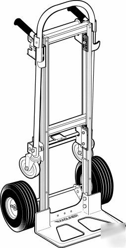 Aluminum hand truck magliner gemini junior handtruck