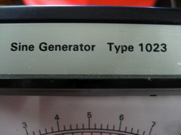 Bruel kjaer type 1023 sine generator