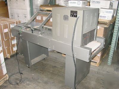 Clamco l-bar sealer w/ heat tunnel/ shrink wrap machine