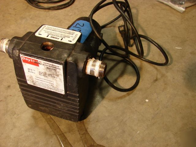 Dayton 4CB57 1/2 hp utility pump needs work