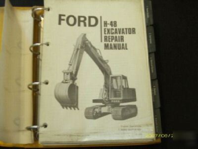 Ford h-48 excavator service repair manual