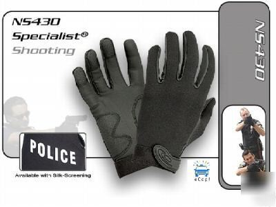 Hatch specialist shooting gloves - police logo xl