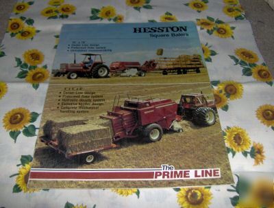 Hesston square balers sales literature