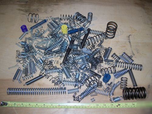 Lot of assorted 100+ steel springs 