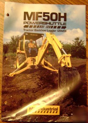 Massey ferguson mf 50H tractor loader backhoe brochure