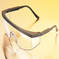 Msa safety works safety glasses black/grey 10010570