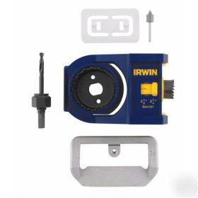 New irwin metal and wood door lock installation kit - 