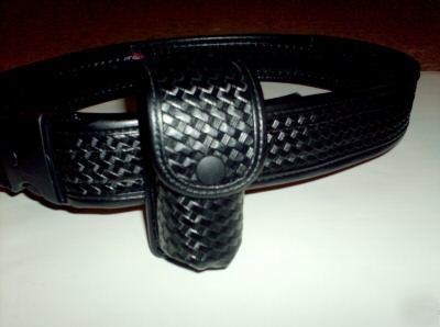 Uncle mike's mirage basket weave duty belt+ accessories