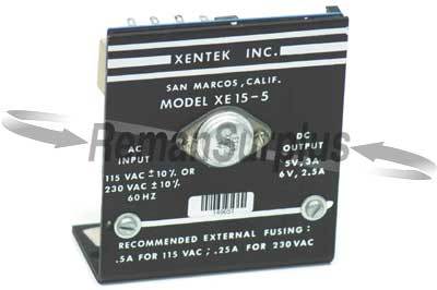 Xentek XE15-5 power supply 115/230V to 5VDC@3A 6VDC@2.5