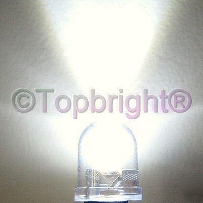 50 pc 0.5W 10MM 40Â° 5-chips white led 100MA 280,000MCD