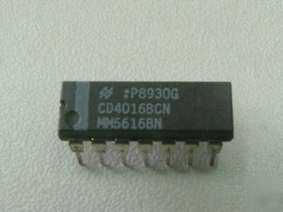 50 pcs national CD4016BCN decade counter ics chips