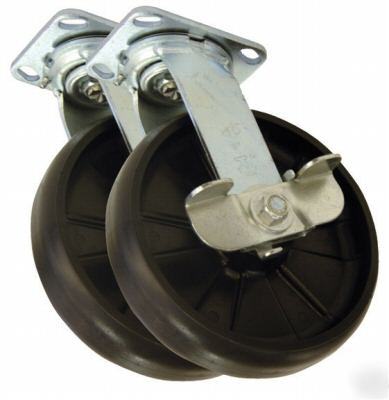 8X2 glass filled nylon-swivel caster brake - industrial