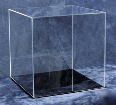 Acrylic plexiglass display case 12X12X12 with base