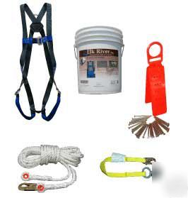 Lot of 6 elk river roofers kit fall protection harness