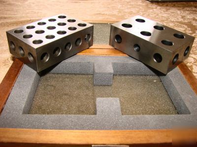 Mitutoyo machinist 1-2-3 block set with case #961-911