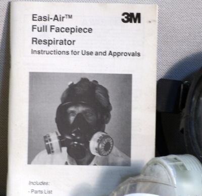 New 8PC lot 3M 7800 7800S full mask respirator & parts 