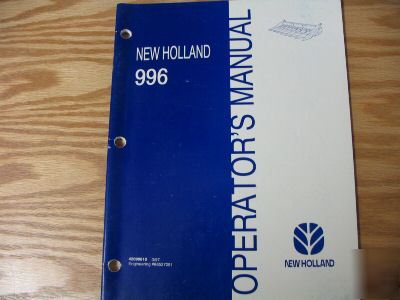 New holland 966 corn head operators manual