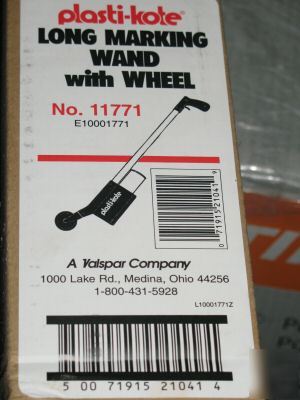New plasti-kote long marking wand with wheel no. 11771
