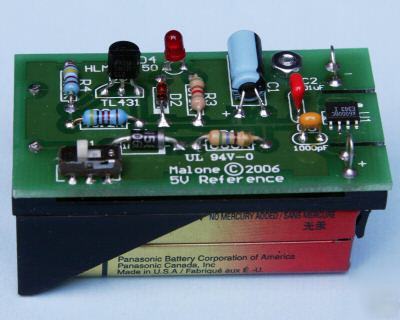 Precision voltage reference 5V .01% accuracy calibrator