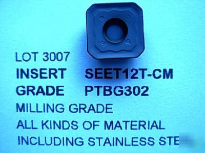 SEET12T-cm PTB302 carbide inserts lot 3007