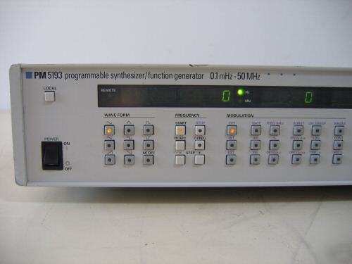 Fluke philips PM5193 sm synth function generator 50 mhz