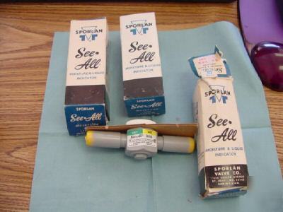 Lot of sporlan sa-14S moisture & liquid indicators, 3