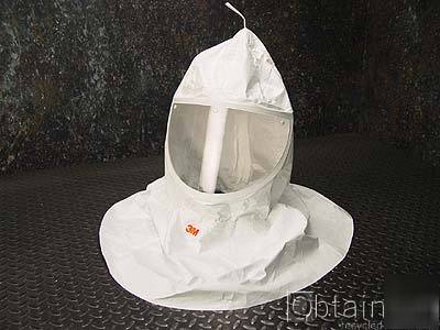 New 2 ea 3M h-410 papr gvp tychem hood w/collar 