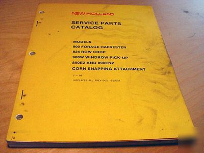 New holland 900 parts manual chopper 824 900W 890E2 nh