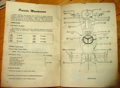 Old 62' massey ferguson mf 202-204 tractor owner manual