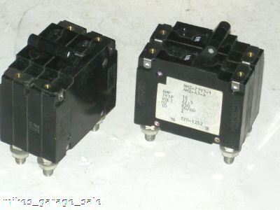 18 amp circuit breakers 2 pc lot nos obo