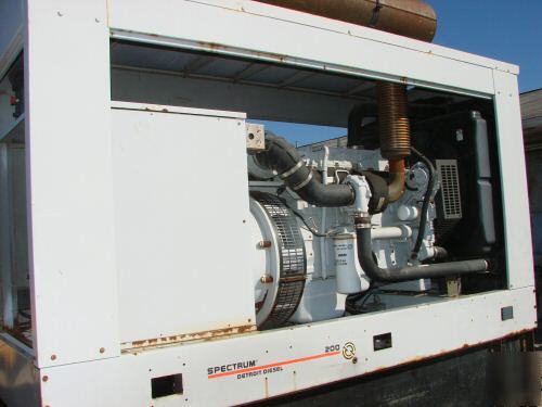 2001 spectrum detroit diesel generator 200KW