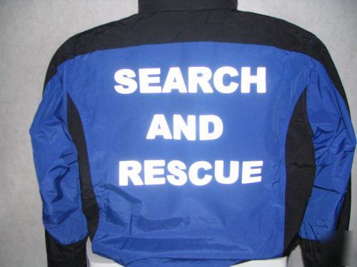 Reflective search and rescue jacket, 3 system, blue, 2X