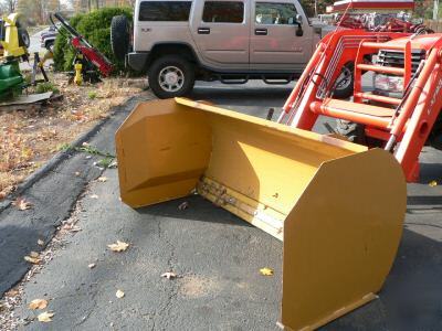 Snow pusher 4 tractor loader, skidsteer or backhoe 6 '