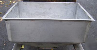 Stainless steel flanged hopper