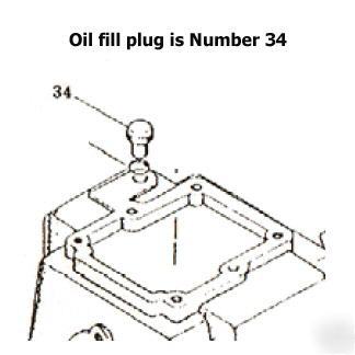 Curtis air compressor e-57 crankcase oil cap