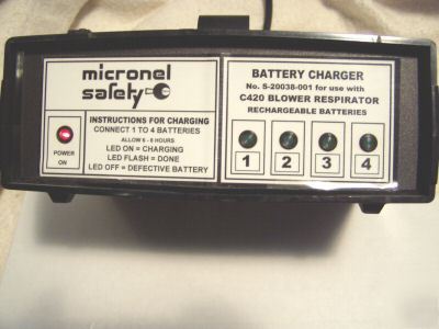Micronel safety battery charger C420 papr respirator 
