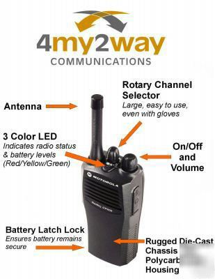 Motorola CP200 portable vhf 5W 16CH 146-174 mhz