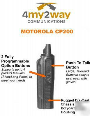 Motorola CP200 portable vhf 5W 16CH 146-174 mhz