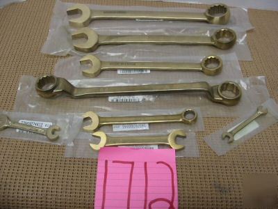 New 8 piece set of combo, box, dbl o/end wrenches - 