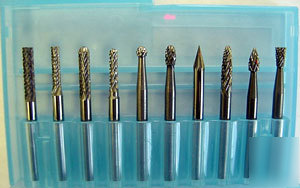 New solid carbide burr KIT1/8 usa-10 psc