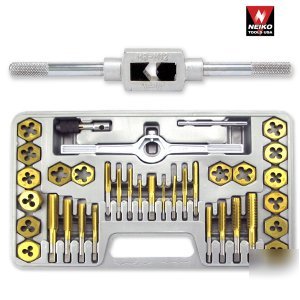 Sae titanium tap and die standard sizes metal tool set