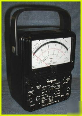 Simpson 260 volt ohm milliammeter series 8 meter xlnt