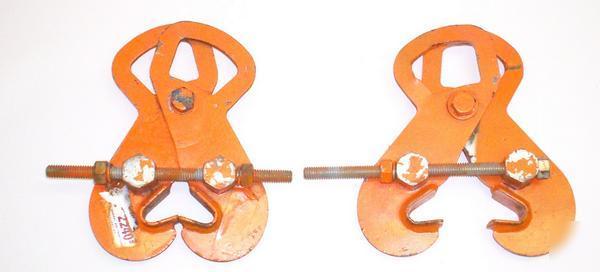 Superclamp permanently fixed adjustable girder clamps 